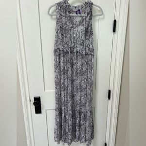 Seraphine snakeskin midi maternity & nursing dress